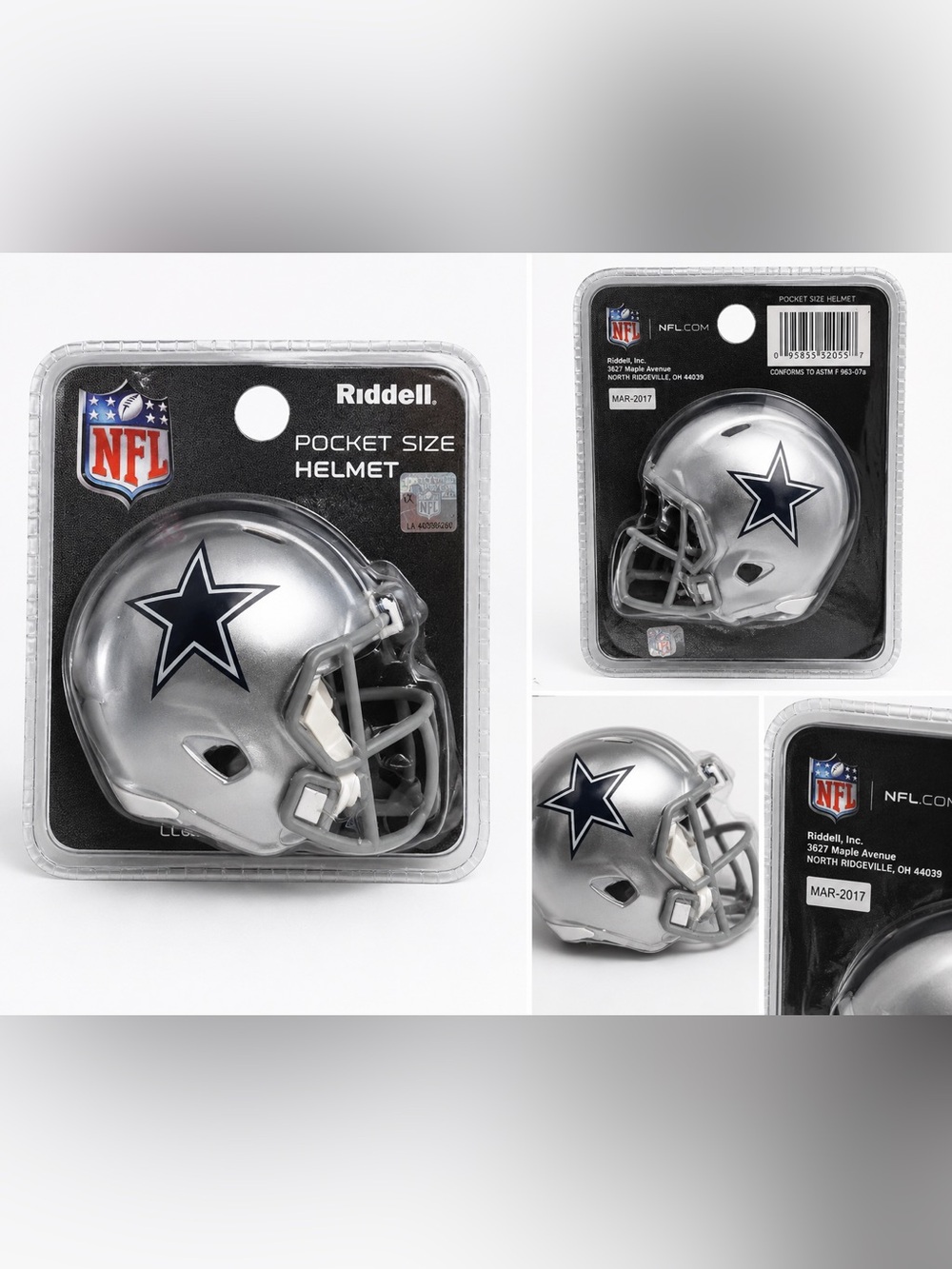 Dallas Cowboys NFL Pocket Size Mini Helmet New in Package